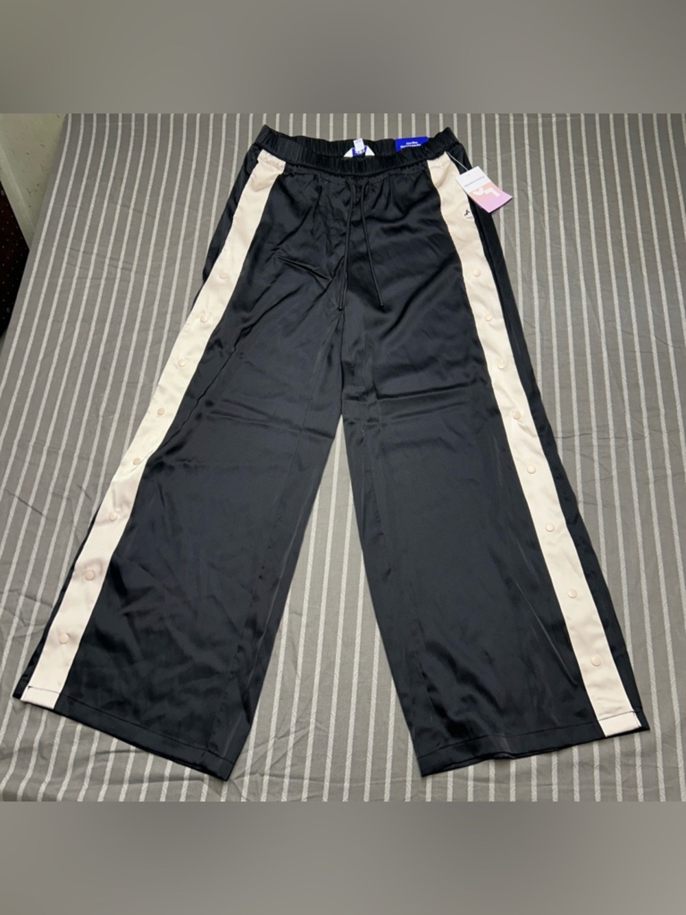 JoyLab Women's Low-Rise Satin Tear Away Track Pants Women's Small NWT